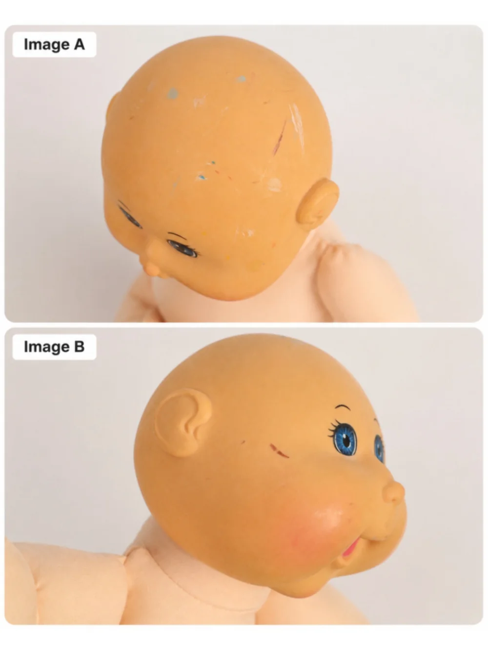 Cabbage Patch Kids 2018 Baby Doll Blue Eyes Bald Soft Body Outfit CPK
